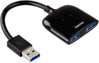 Разветвитель USB 3.0 Hama Mobil 2 порт. черный (00054132)