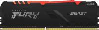 Модуль памяти Kingston FURY Beast RGB DDR4 3000 МГц CL16 16 ГБ