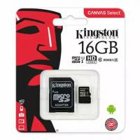 Карта памяти Kingston MicroSD 16Gb Class 10 UHS-I 80 Mb/s с SD адаптером