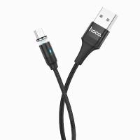 Кабель HOCO U76 магнитный (USB - micro-USB) черный