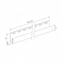 J-trim (J-профиль) для винилового сайдинга VOX Standart