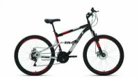 Велосипед 26 FORWARD ALTAIR FS 2.0 (DISK) (Двухподвес) (18-ск.) 2022 (рама 18) черный/красный