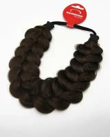 Hairshop Ободки коса макси Dark Chokolate