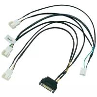 Разветвитель 3x4-pin PWM Akasa FLEXA FP3S SATA 30см AK-CBFA06-30