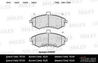 Колодки Тормозные Хенде/Хендай/Hyundai Elantra/Matrix 1.5-2.0 00- Передние Semimetallic Miles арт. E100197