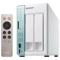 QNAP Сетевое хранилище QNAP D2 Pro 2 отсека для HDD, с функцией USB Quick Access, HDMI-порт. Intel Celeron N3060 1,6 ГГц (до 2,48 ГГц), 1 ГБ