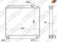 SAT TY0060-2 Радиатор TOYOTA DYNA/TOYOACE 97-02 15B-F BU102