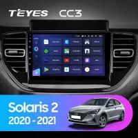 Штатная магнитола Teyes CC3 для Hyundai Solaris 2020+ на Android 10 (4GB/64GB/DSP/QLED/WiFi/4G)