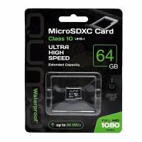 Карта памяти MicroSD 64GB Class 10 Qumo без SD адаптера UHS-1 (черная)