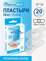 Лейкопластырь Pharmadoct Пластырь прозрачный классический 20шт