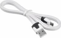 Кабель для мобильного устройства Кабель Buro BHP MICROUSB 1M FLAT micro USB B (m) USB A(m) 1м белый плоский