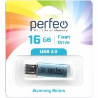 Флешка 16GB USB2 Perfeo E01 Blue