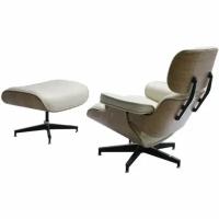 Кресло и оттоманка EAMES LOUNGE CHAIR бежевый