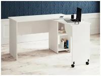 BTS письменный стол ПС-03, ШхГхВ: 123х59.1х74.9 см, цвет: белый
