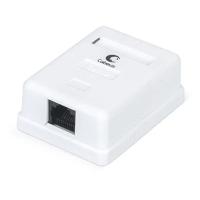 Cabeus WS-8P8C-Cat.5e-1 Розетка компьютерная RJ-45, категория 5e, одинарная, внешняя, Dual IDC