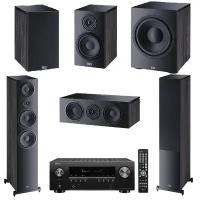 Комплекты 5.1- канальные PULT.ru Heco Aurora 700 Set 5.1 (700+300+Center+Sub 30A) black + Denon AVR-S960H