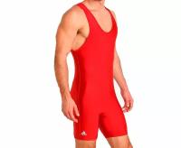 Борцовская одежда: Трико борцовское Adidas Wrestling Solid Singlet красное, размер YS (128 см), артикул aS101s (Размер: 128)