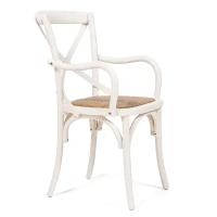 Стул с подлокотниками Secret De Maison Cross armchair CB2008 butter white