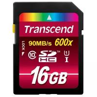 Карта памяти Transcend SDHC UHS-I Card 16GB Class10, 600X