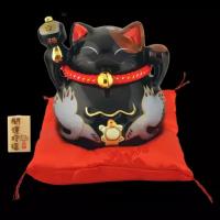 Японский кот-копилка Манеки-Неко "Удача. Защита от зла", 13х13см