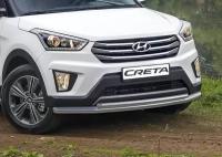 Защита переднего бампера RIVAL для Hyundai Creta (2016-н.в)