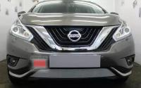 AllEst Защита радиатора Nissan Murano Z52 2014- chrome