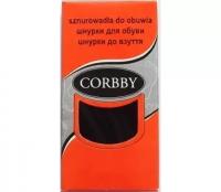 Corbby Шнурки Круглые Толстые черные 200 см