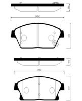 Колодки тормозные hsb hong sung brake HP2026