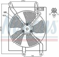 Вентилятор Daewoo Lacetti/Nubira 03> NISSENS 85356