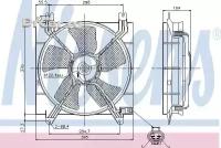 NISSENS Вентилятор CHEVROLET LACETTI 04-