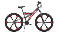Велосипед Bravo Rock 26 D FW (2021) черный/красный/белый 18"