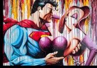 Постер "Superman в граффити"
