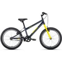 Детский велосипед ALTAIR MTB HT 20 1.0 2021, темно-серый/желтый, рост 10.5"