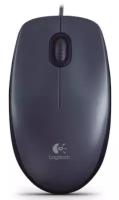 Мышь Logitech M100 910-005003 grey dark, USB