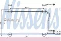 NISSENS Радиатор кондиционера MERCEDES SPRINTER 95-