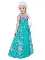 Disney Batik Костюм Эльза зеленое платье (9019 к-21)