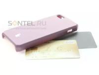 Накладка Jisoncase Executive для iPhone 5 розовая