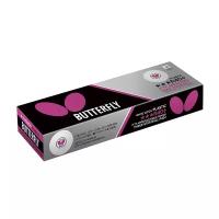 Мячи для настольного тенниса Butterfly 3* R40+ Plastic x12 White