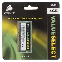 Модуль памяти Corsair CMSO4GX3M1A1600C11 DDR3 - 4ГБ 1600, SO-DIMM, Ret