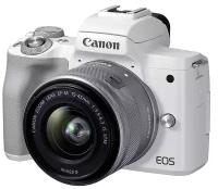 Беззеркальный фотоаппарат Canon EOS M50 Mark II kit EF-M 15-45mm f/3.5-6.3 IS STM белый