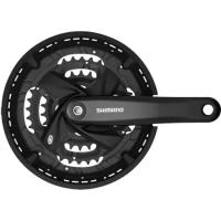 Система Shimano Altus, M371, 175мм, 44/32/22, с болтами, защ, черн