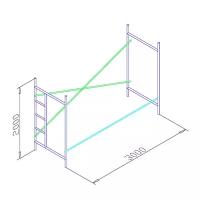 Секция рамных лесов 2*3 ЛРСП-30