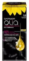 Garnier Краска для волос Гарньер Olia 1.0 глубокий черный, 112мл, 1шт