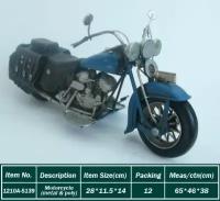 Модель мотоцикла Harley Davidson синий RD-1210-A-5139