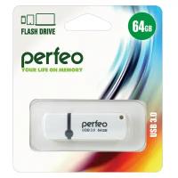 USB Флеш-накопитель USB накопитель Perfeo 3.0 64GB C08 White