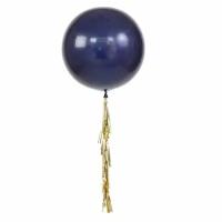 Большой Темно-синий латексный шар на гирлянде Тассел, 91 см
