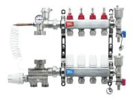 Комплект для водяного теплого пола до 70 кв/м Коллектор 4 контура