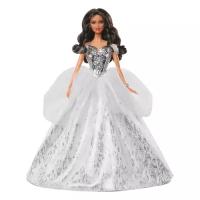 Barbie 2021 Holiday Brunette Curly Hair (Барби Праздничная 2021 Брюнетка с вьющимися волосами)