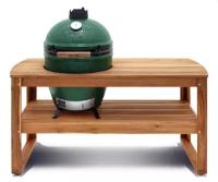 Керамический гриль Big Green Egg XL со столом из акации зеленый 61см