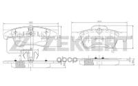 Колодки Торм. Диск. Задн. Mb G-Class (W463) 12- Gl (X164) 06- Ml (W164) 05- R-Class (251) 05- Zekkert арт. bs-1145